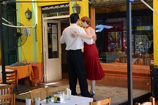14 Tango Dancers At Cafe Caminito La Boca Buenos Aires